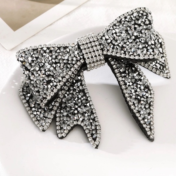Luxe Rhinestone large Bow Statement Hair Decor main image 8